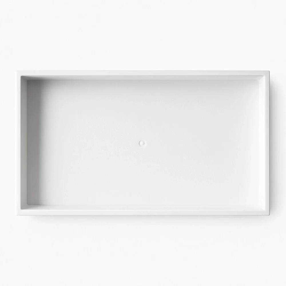 White Plastic Stackable Tray